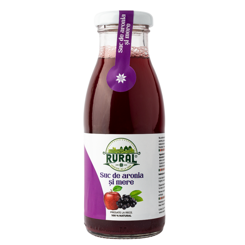 Suc natural de aronia și mere 250ml