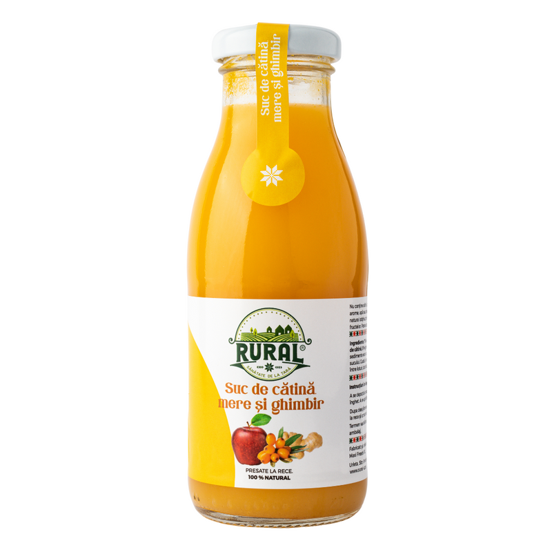 Suc de cătină, mere și ghimbir 250ml