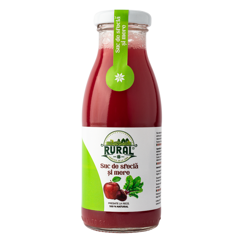 Suc natural de sfeclă și mere 250ml